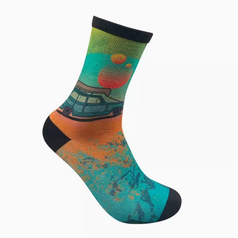 Printing Merino Wool Sock for Women and Men