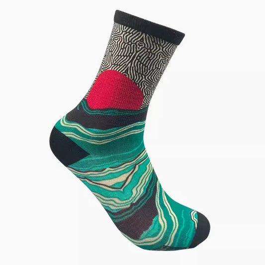 Printing Merino Wool Sock for Women and Men