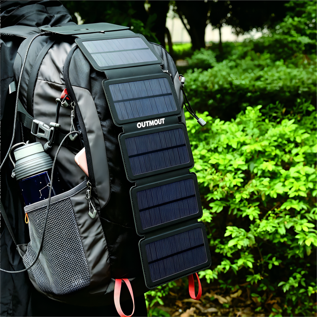 Outmout Portable Solar Panel charger for hiking/ourdoor living